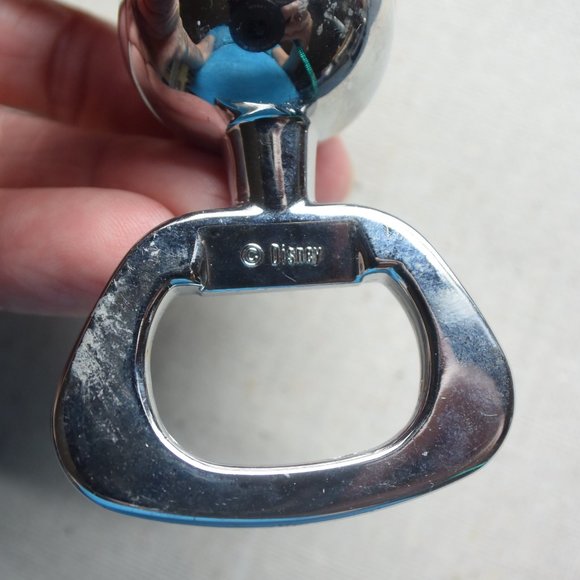 Disney Mickey Mouse Ears Chrome Stainless Steel Bottle Opener Ex Condition! - Picture 4 of 6